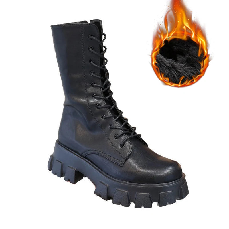 حذاء نسائي قصير الساق سهل الارتداء بتصميم رعاة البقر