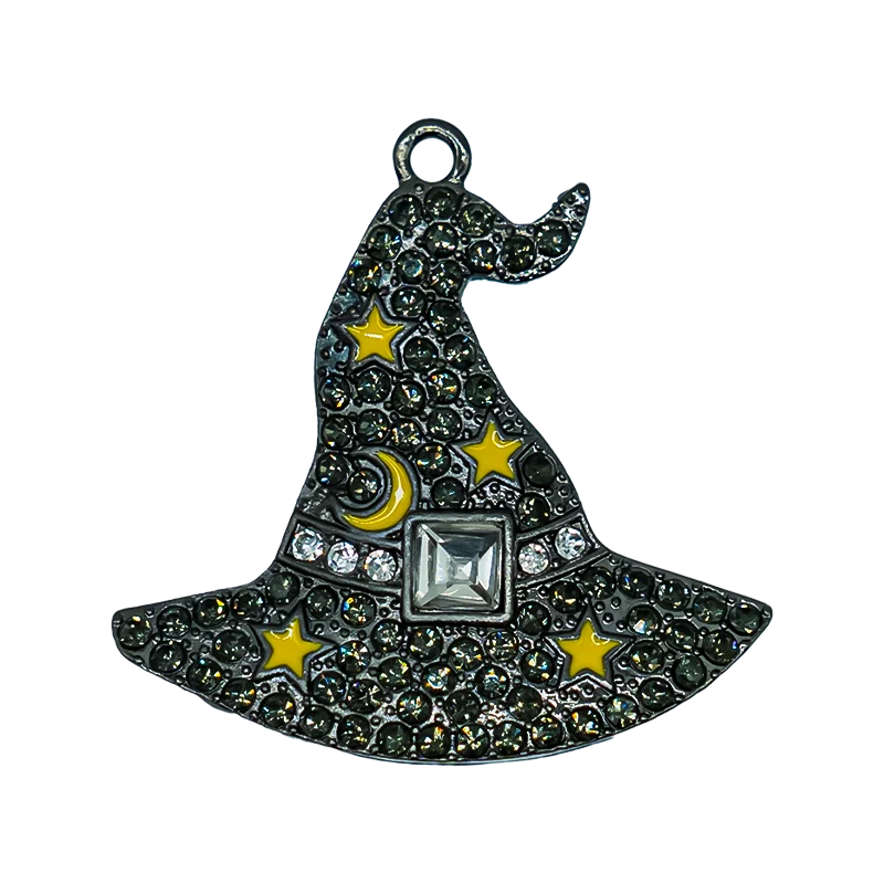 زينة أحذية نسائية على شكل جمجمة مع مشابك معدنية