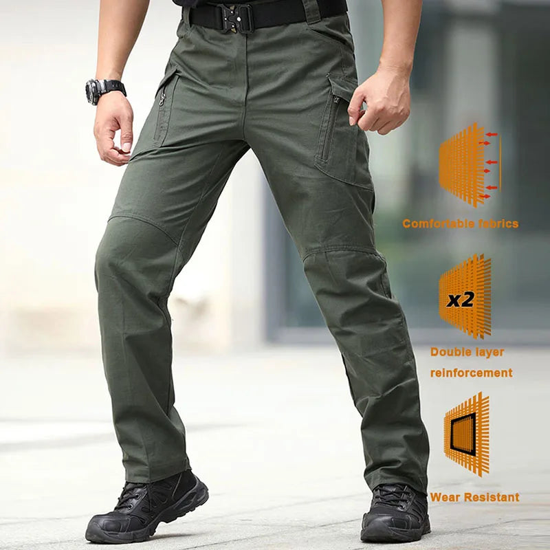 Plus Size Men's Cargo Trousers – 6XL Waterproof Outdoor