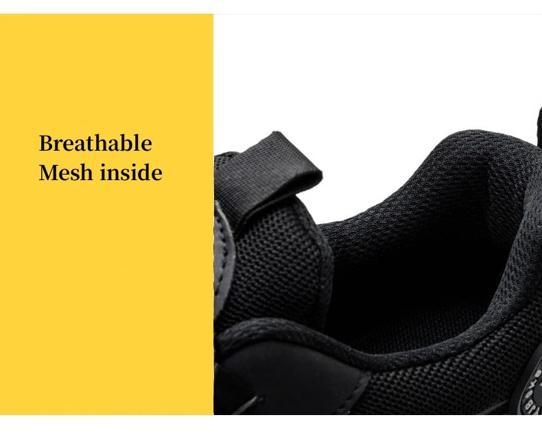 أحذية أمان نسائية شبكية قابلة للتهوية بأصابع فولاذية