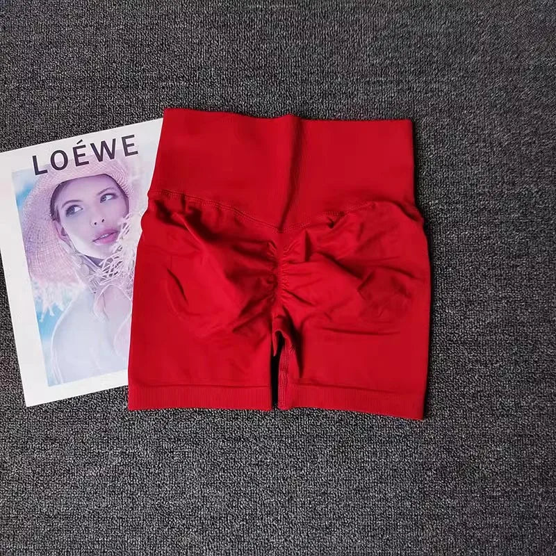 Women High-Waist Yoga Sports Shorts