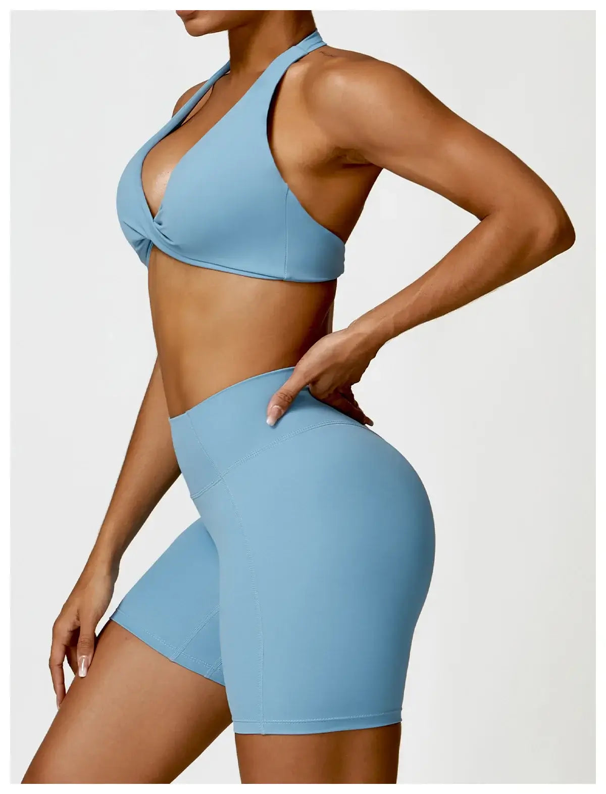 Women High Waist Yoga Fitness Shorts