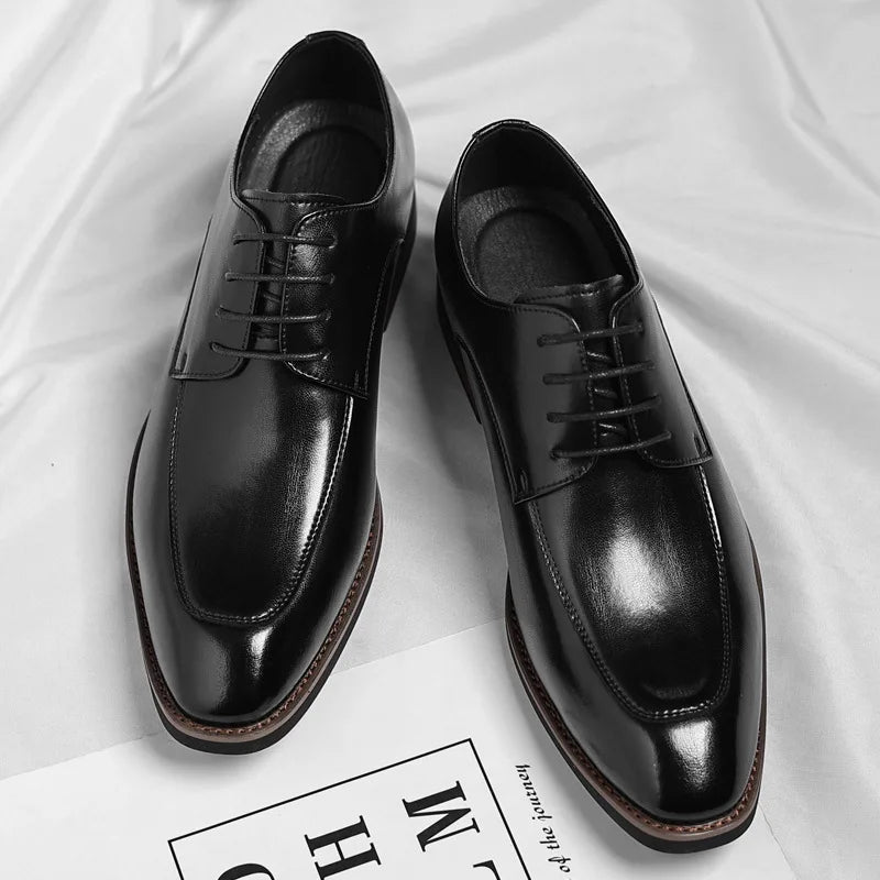 Men Large Size Leather Dress Shoes