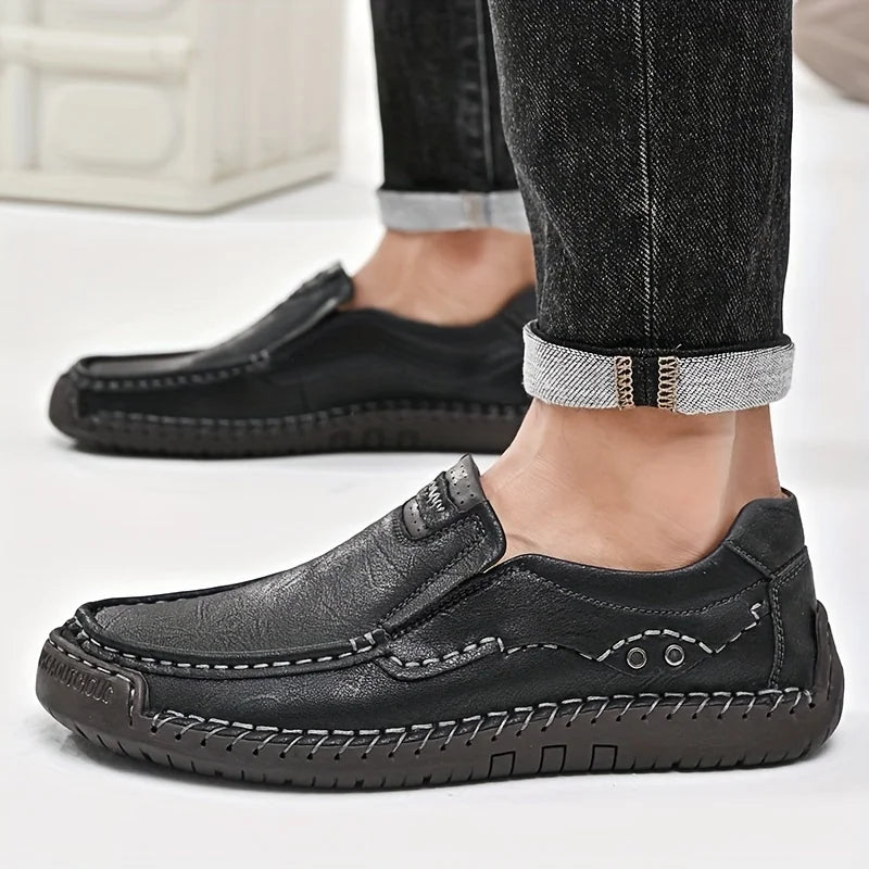 Men Comfortable Leather Business Loafers