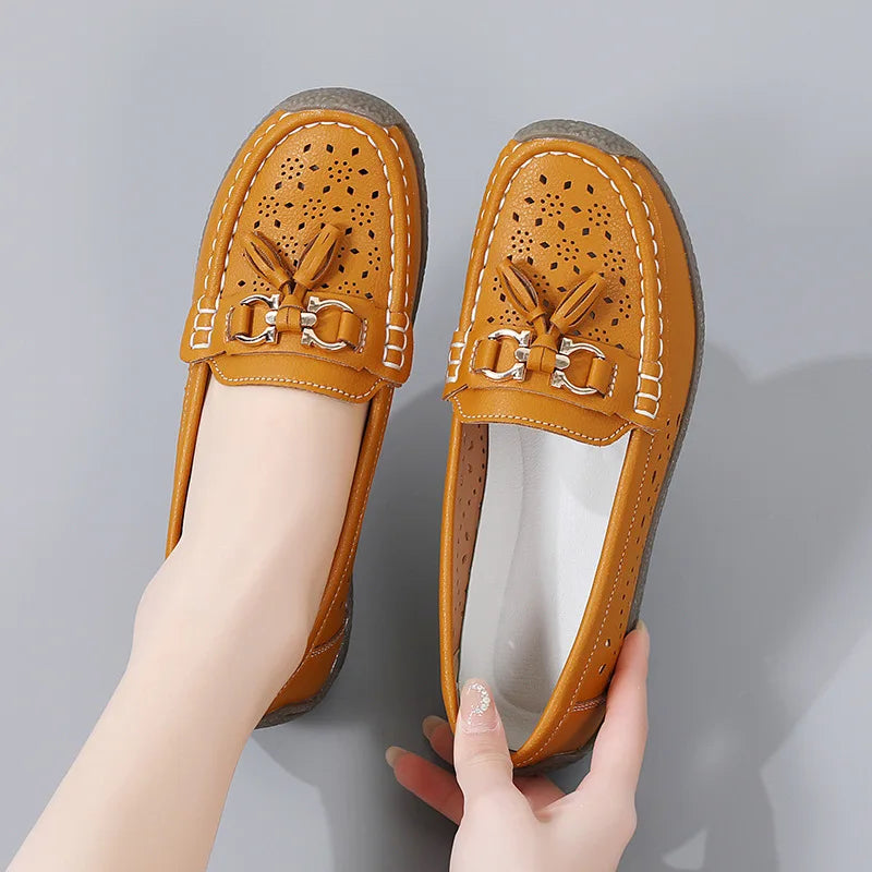 Round Toe Nurse Loafers – Soft Sole & Non-slip 2025