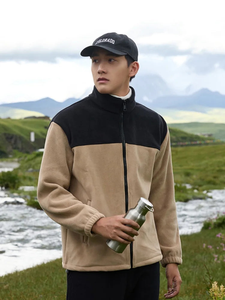 Unisex Plus Size Softshell Fleece Jacket