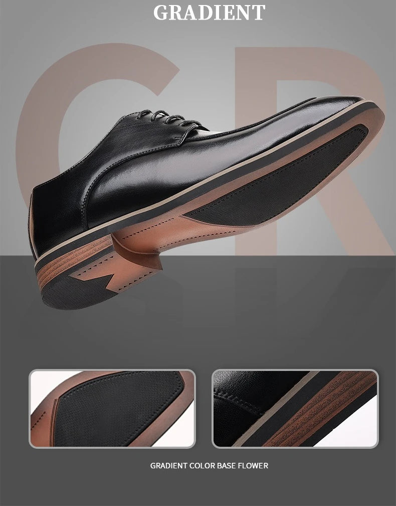 Men Large Size Leather Dress Shoes