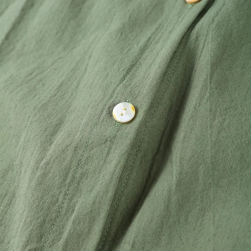 طقم بنطال نسائي من القطن بقصة واسعة