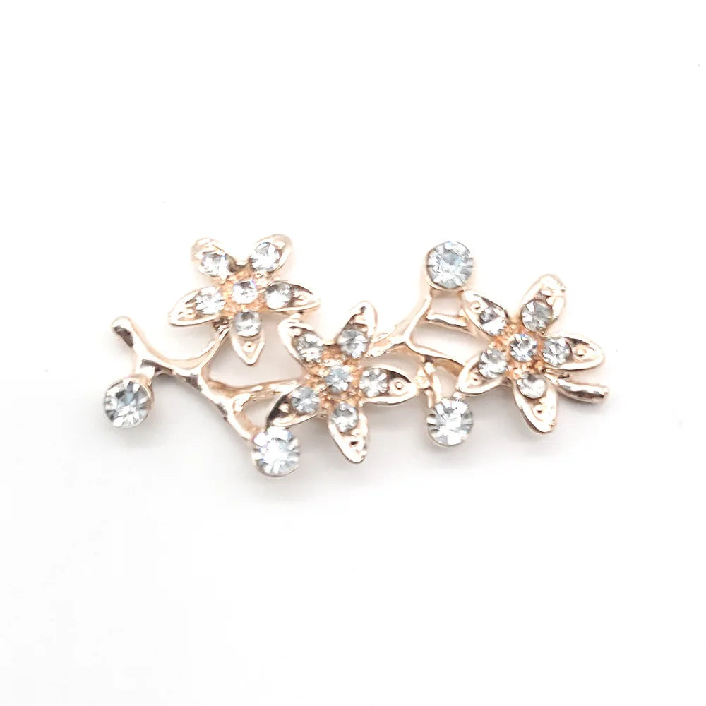 Women Bling Shoe Charms Crystal Chain Jewelry
