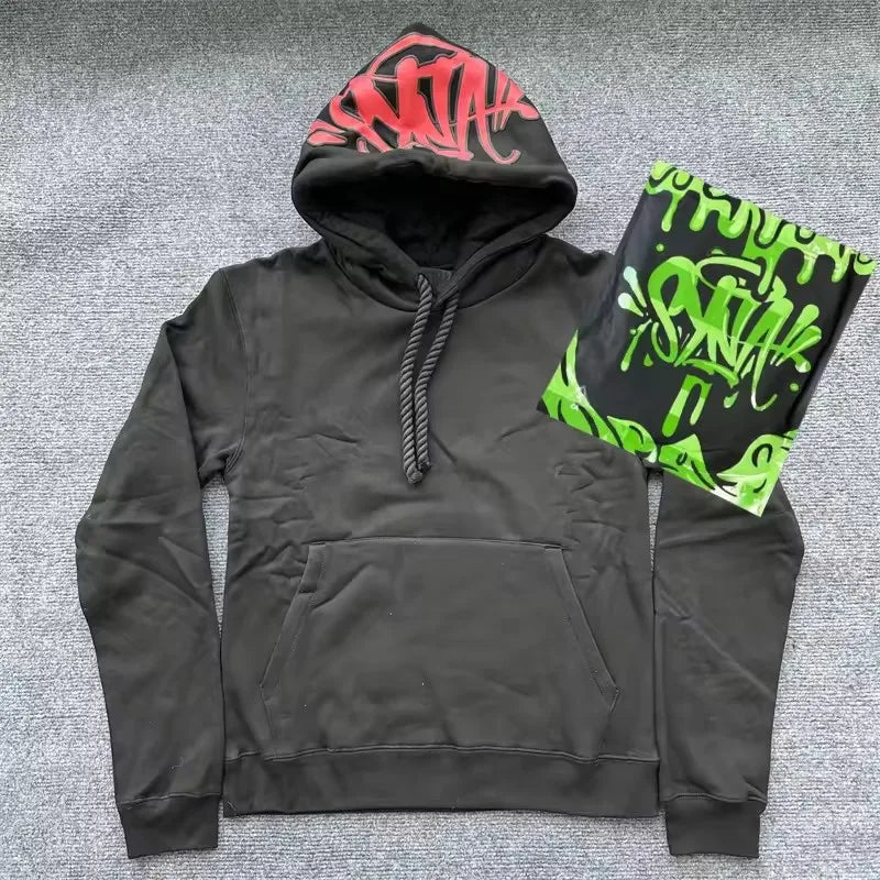 طقم هودي وبنطال رياضي رجالي من القطن