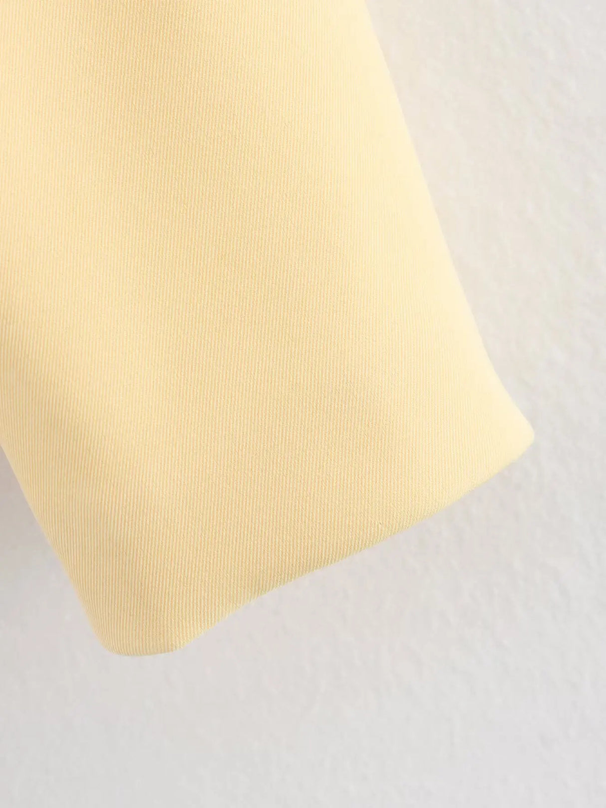 Elegant Yellow O-Neck Blazer Coat