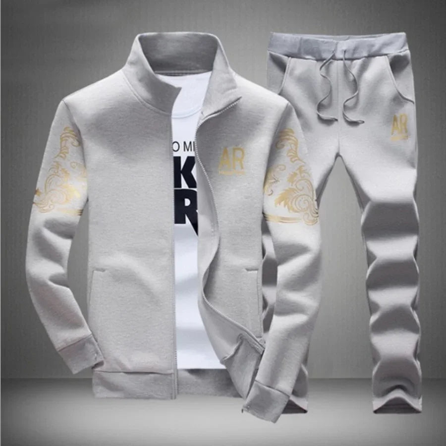 Men’s Plus Size Autumn Tracksuit Set