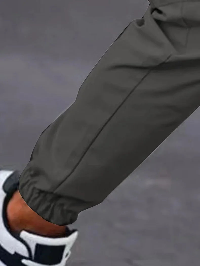 بنطلون كارغو رجالي من الحرير الجليدي للتبريد