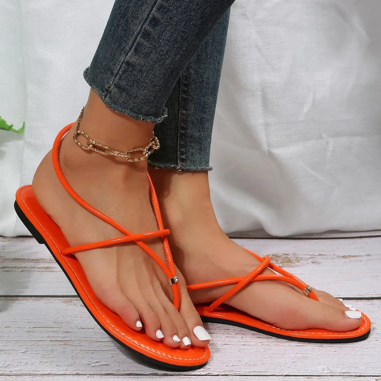 Women Summer Flat Sandals Casual Footwear