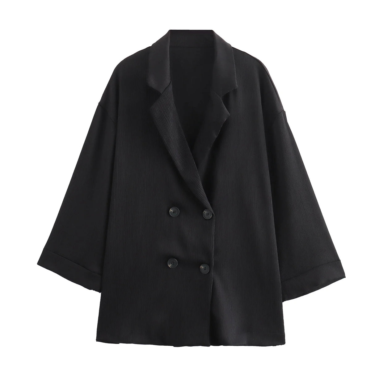 Wrinkled Suit Jacket Pant Set