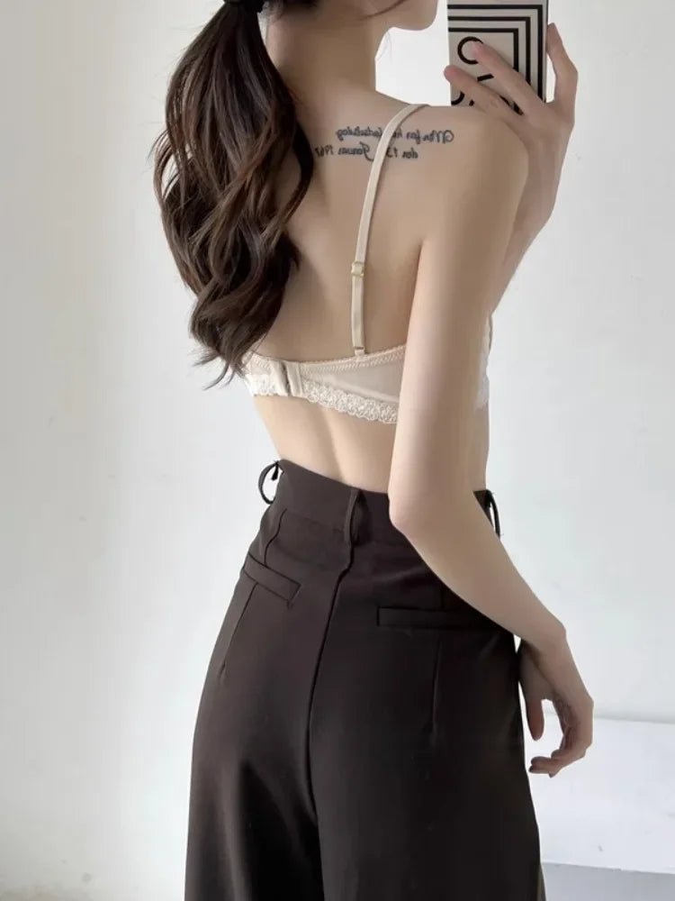 حمالة صدر نسائية نصفية من الدانتيل الفرنسي