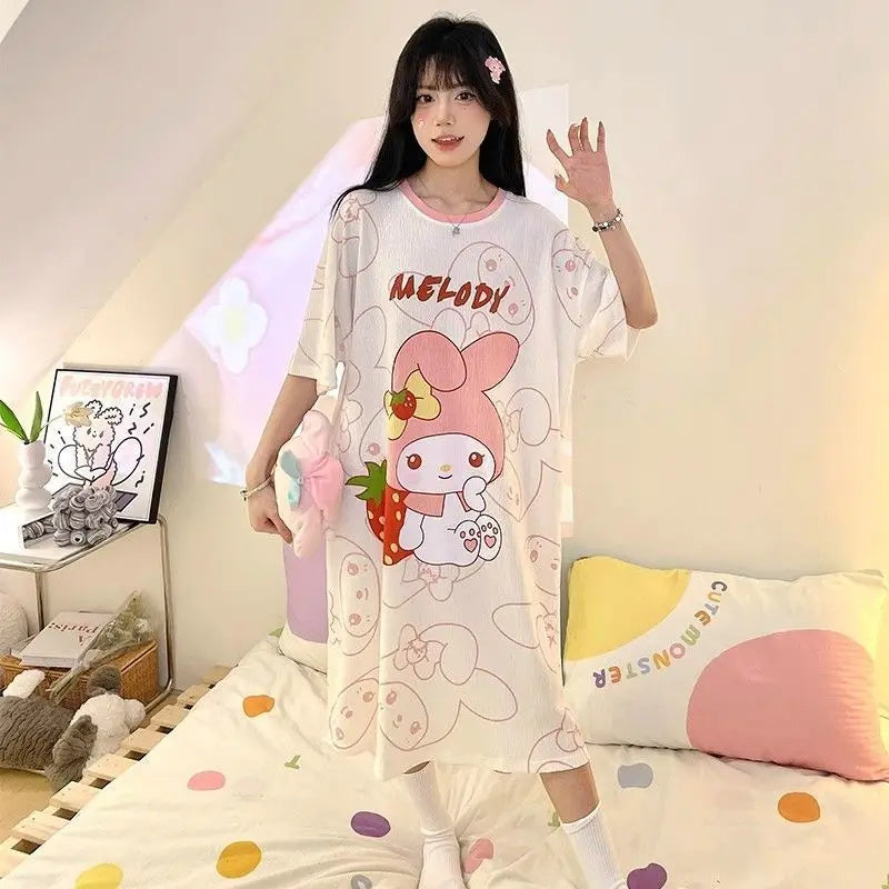 Sanrio Kuromi Cute Pajamas Cosplay Costume