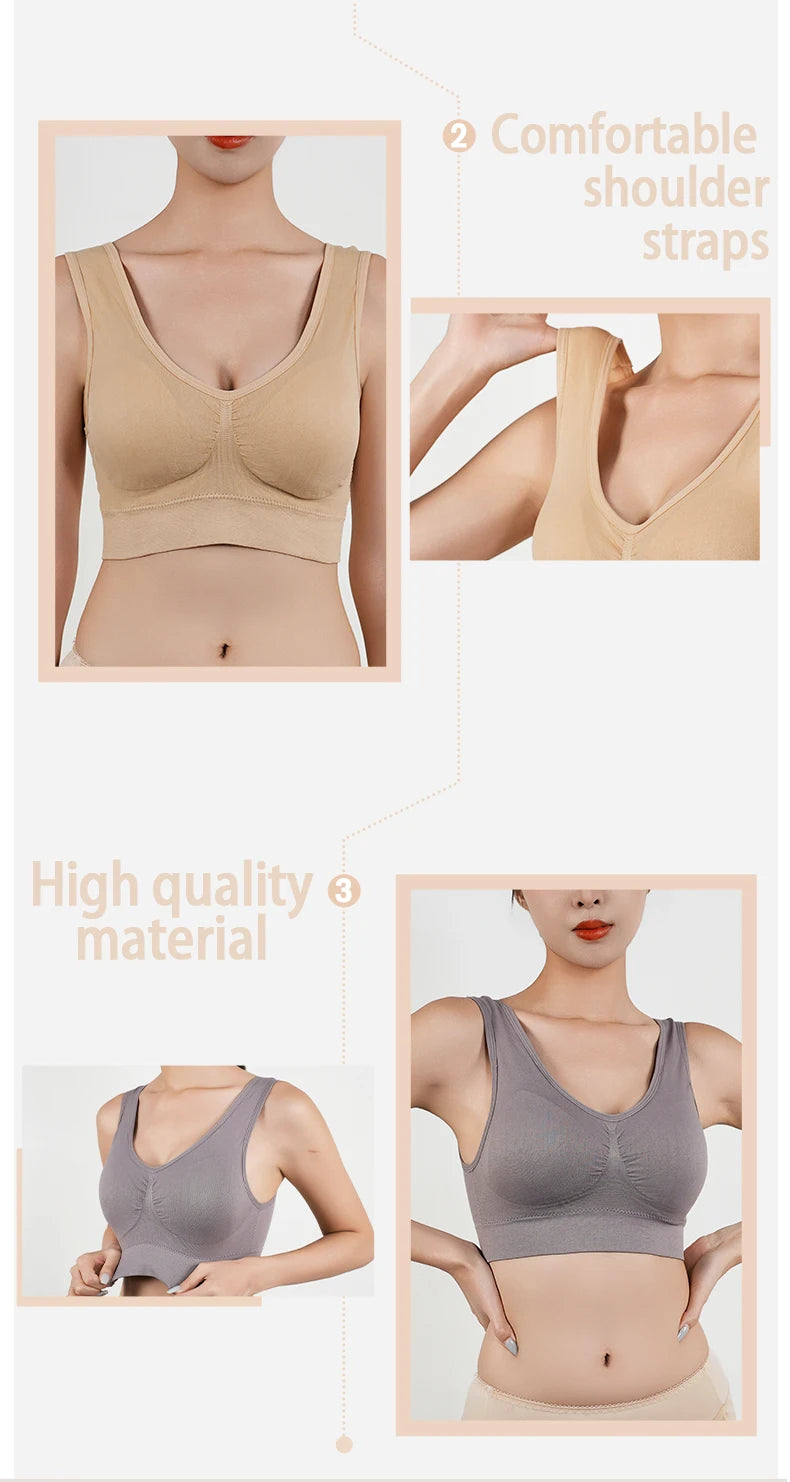 حمالة صدر رياضية مبطنة لليوجا للنساء
