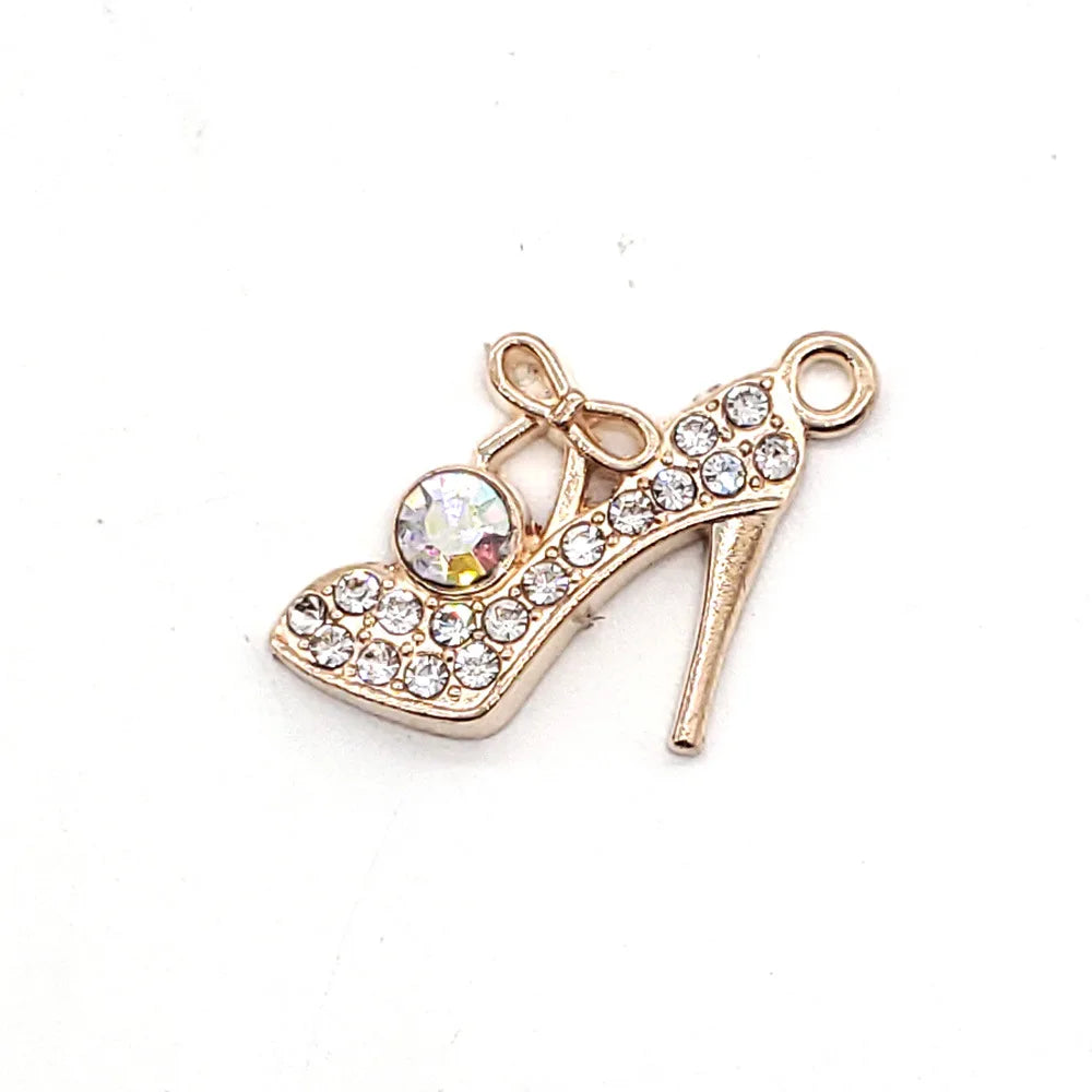 Women Bling Shoe Charms Crystal Chain Jewelry