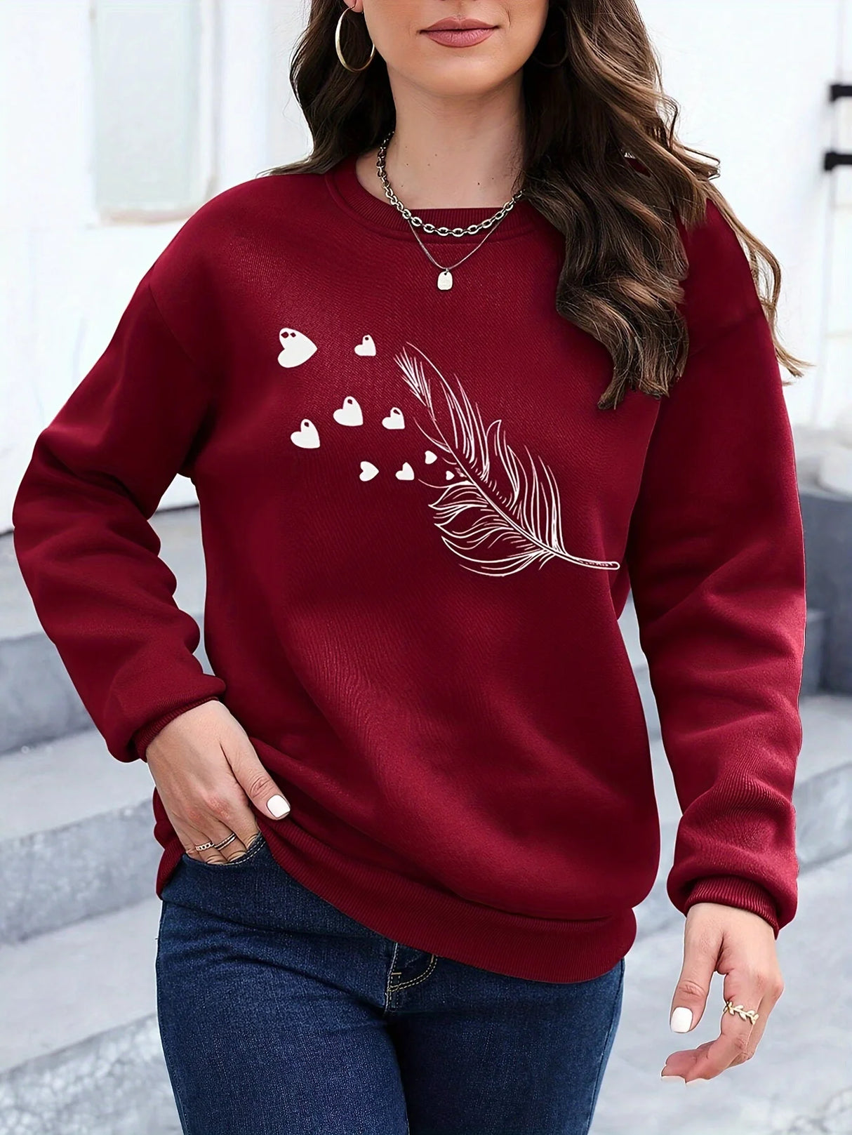 Loose Crewneck Sweatshirt