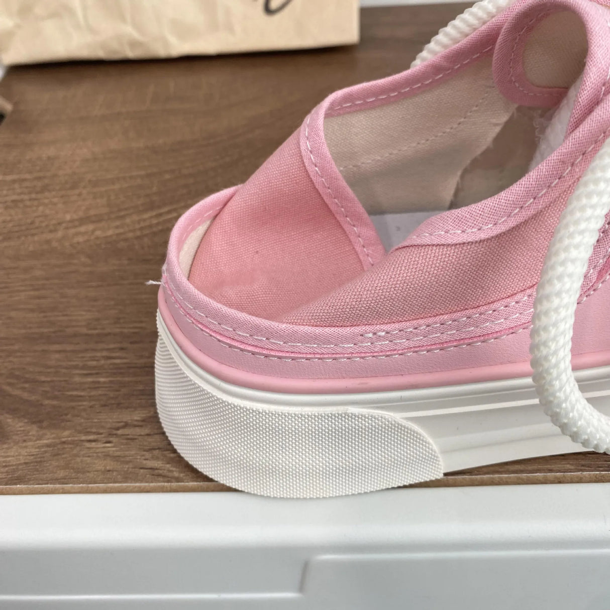 Women Canvas Sneakers Non Slip Lace Up Flats