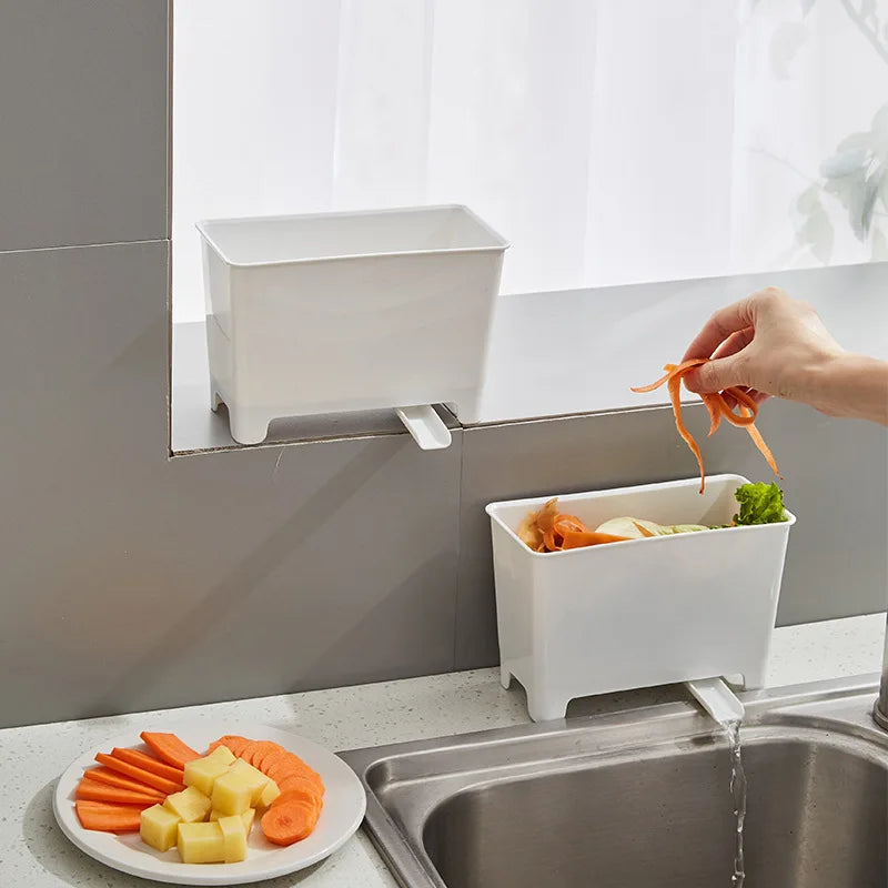 Sink Drain Garbage Bin Organizer