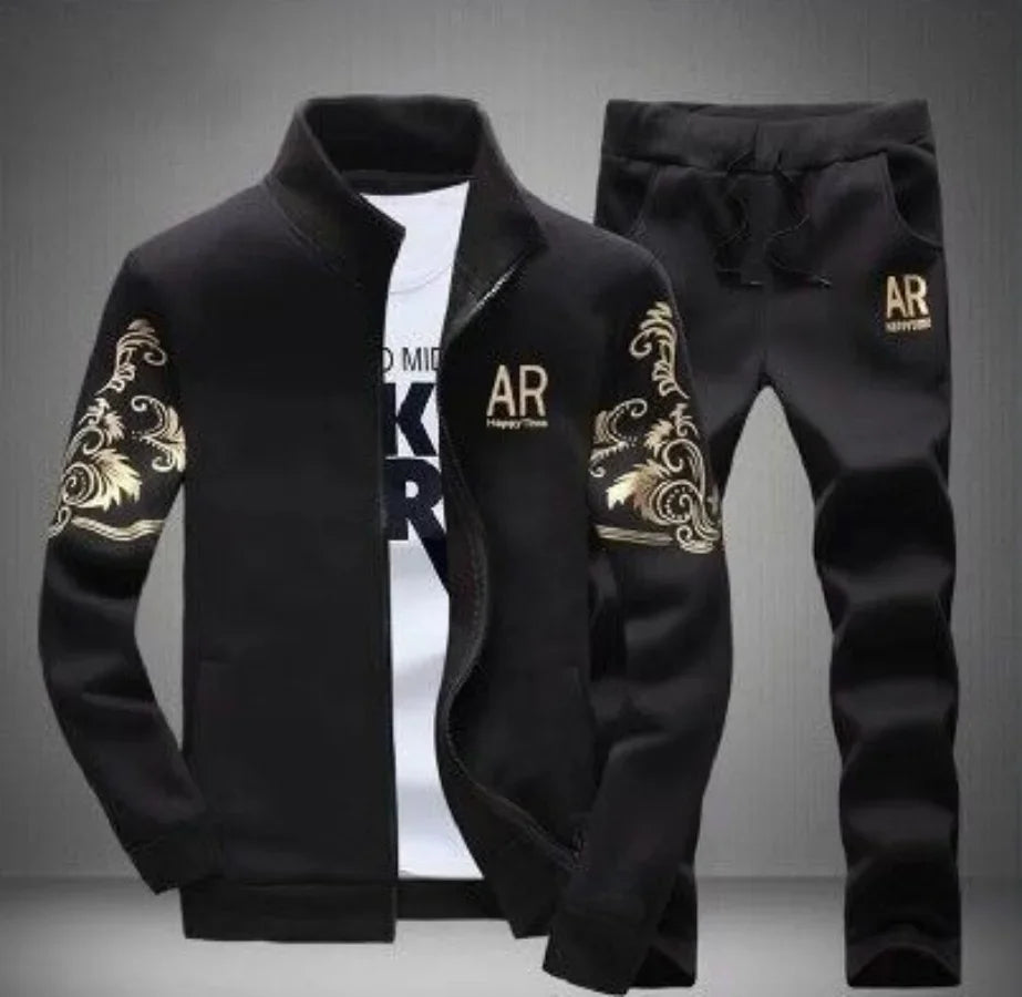 Men’s Plus Size Autumn Tracksuit Set
