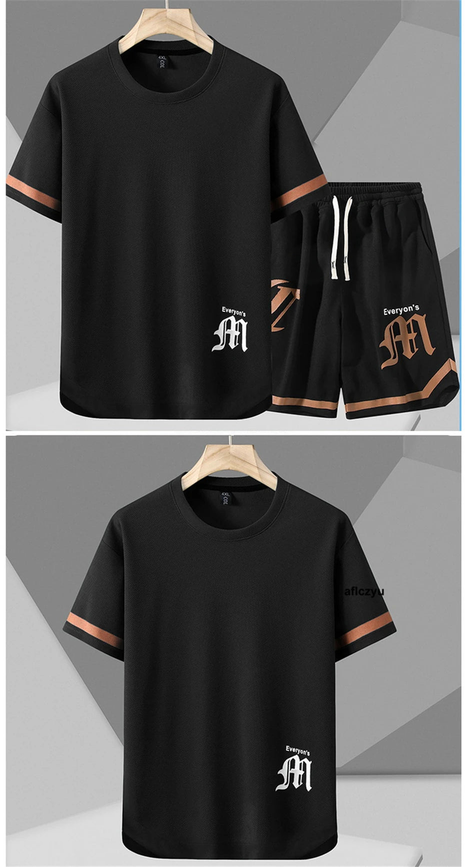 طقم صيفي رجالي مقاس كبير 12XL