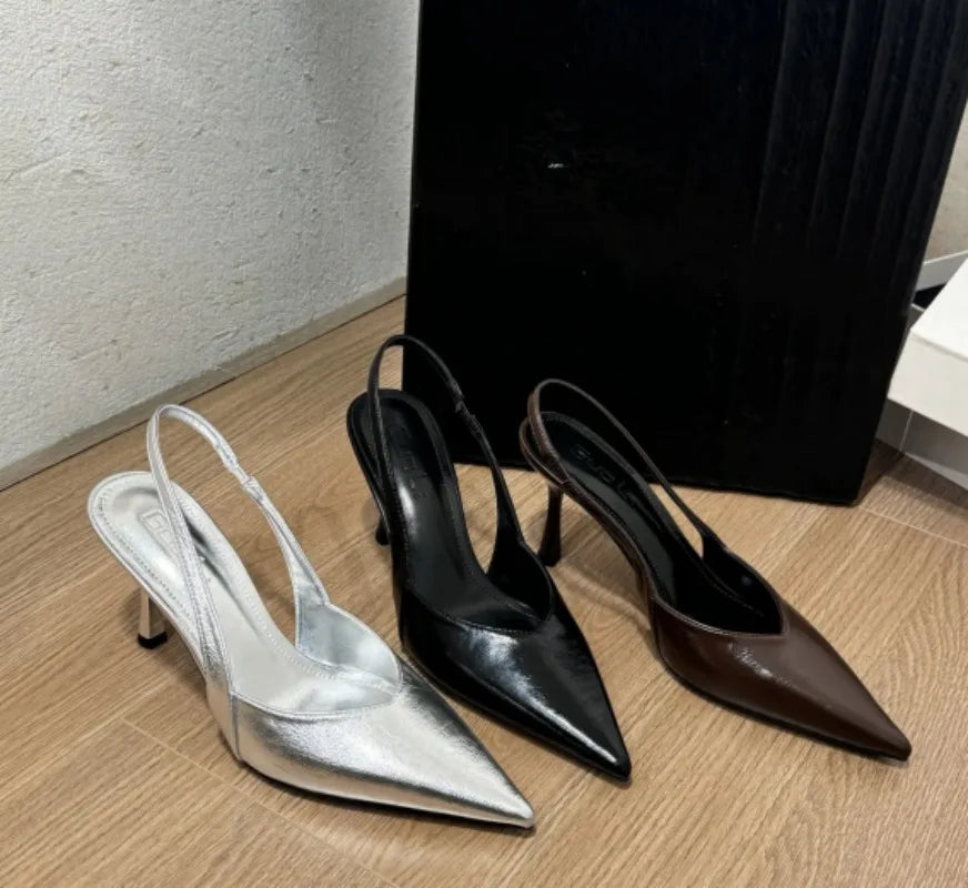 أحذية بكعب مدبب - أحذية أنيقة من تصميم 2025