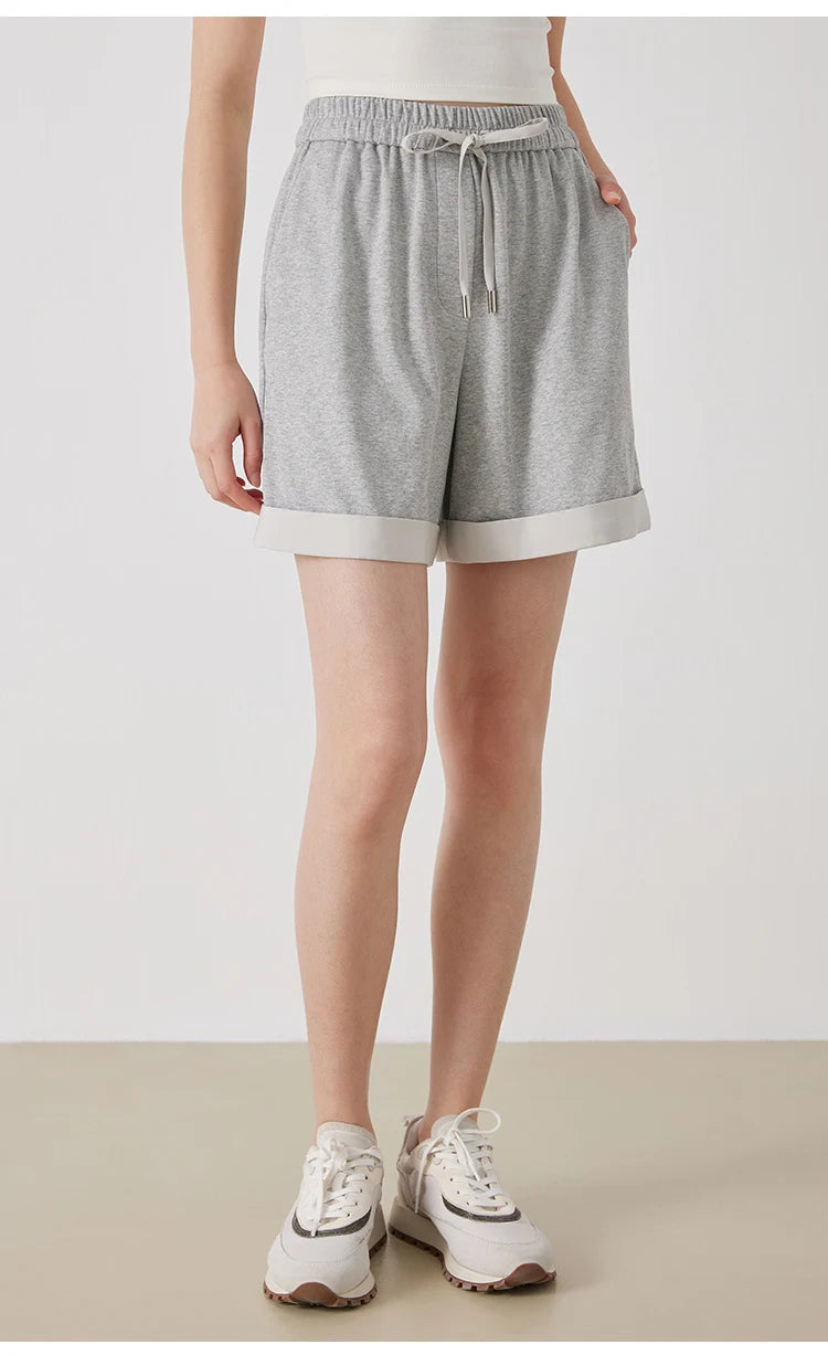 Women's Drawstring Cotton Casual Shorts