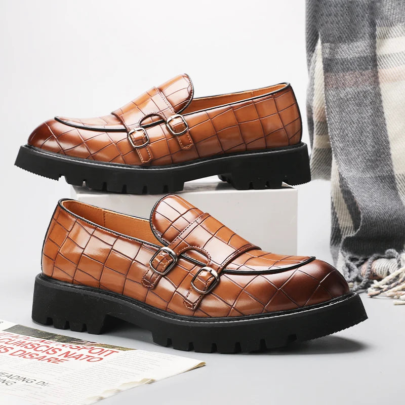 Men Platform Formal Leather Shoes
