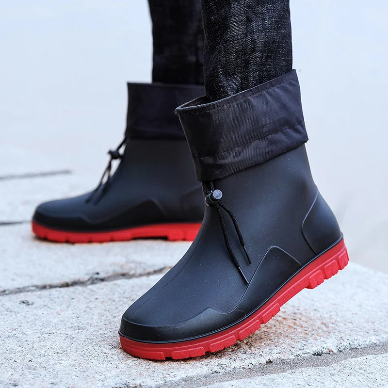 Men’s Medium Closed Anti-Slip Rain Boots