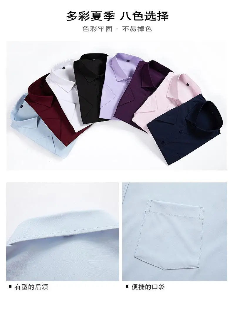 Men Plus Size Work Shirt