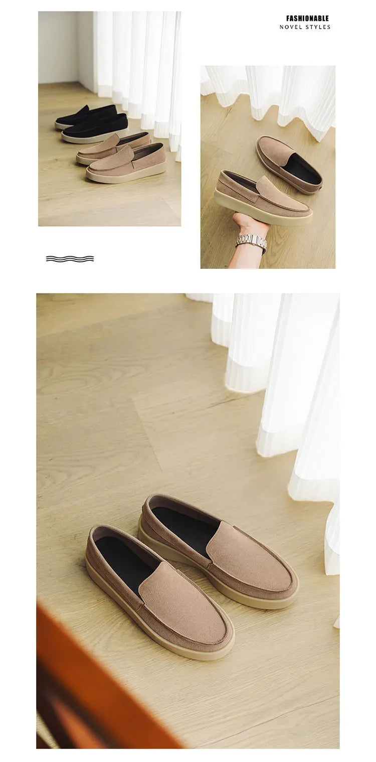 Men Suede Lightweight Driving Loafers