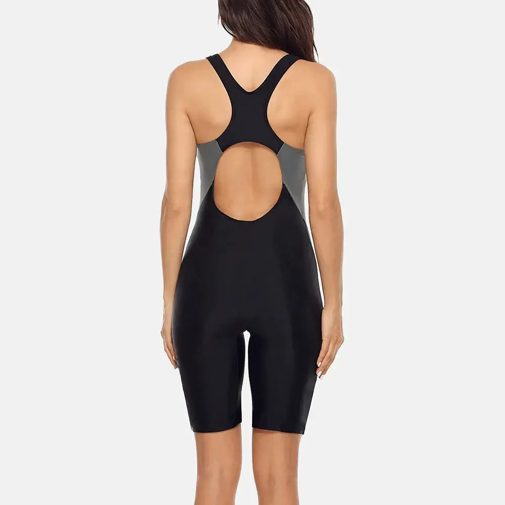 Women Knee-Length Sports Swimsuit