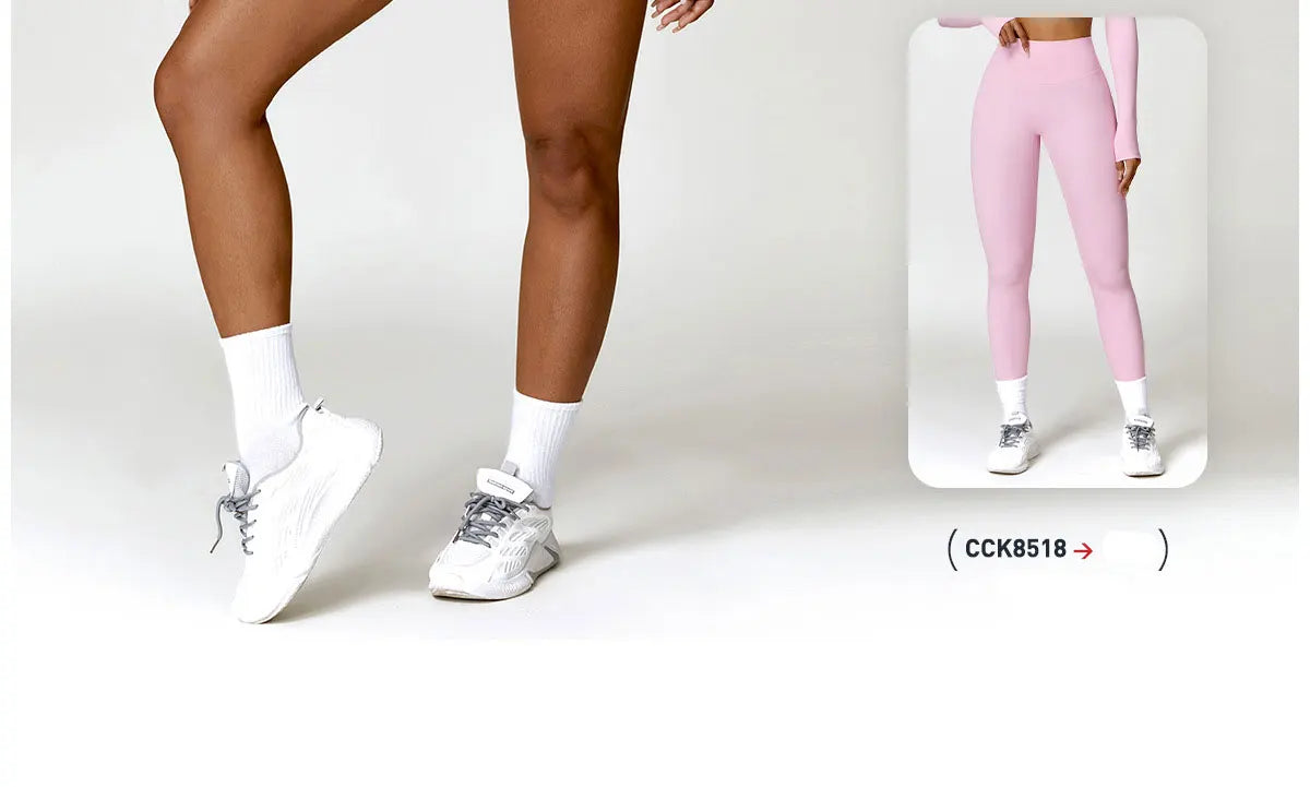 Women's Long Sleeve Yoga Shirt – Gym Push-Up Fitness Top