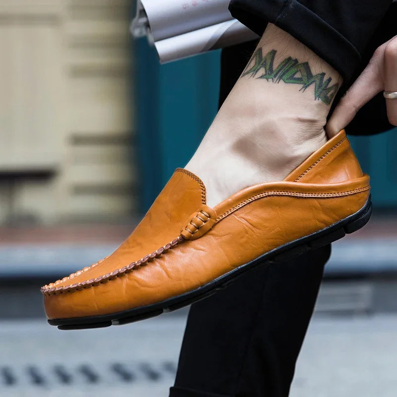 Men Genuine Leather Casual Loafers