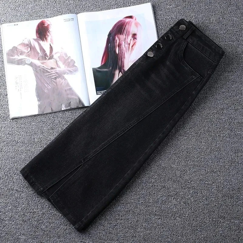 WrapFit™ – Slim A-Line Wrap Skirt (High Waist, Spring/Summer Casual)