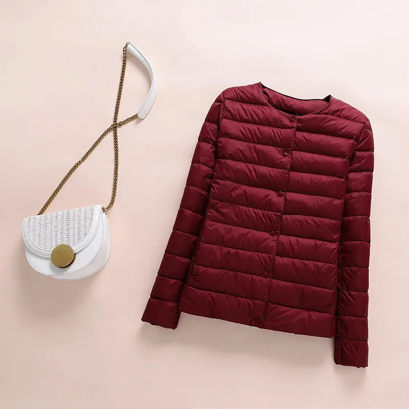 Women's Light Thin Round Neck Jacket