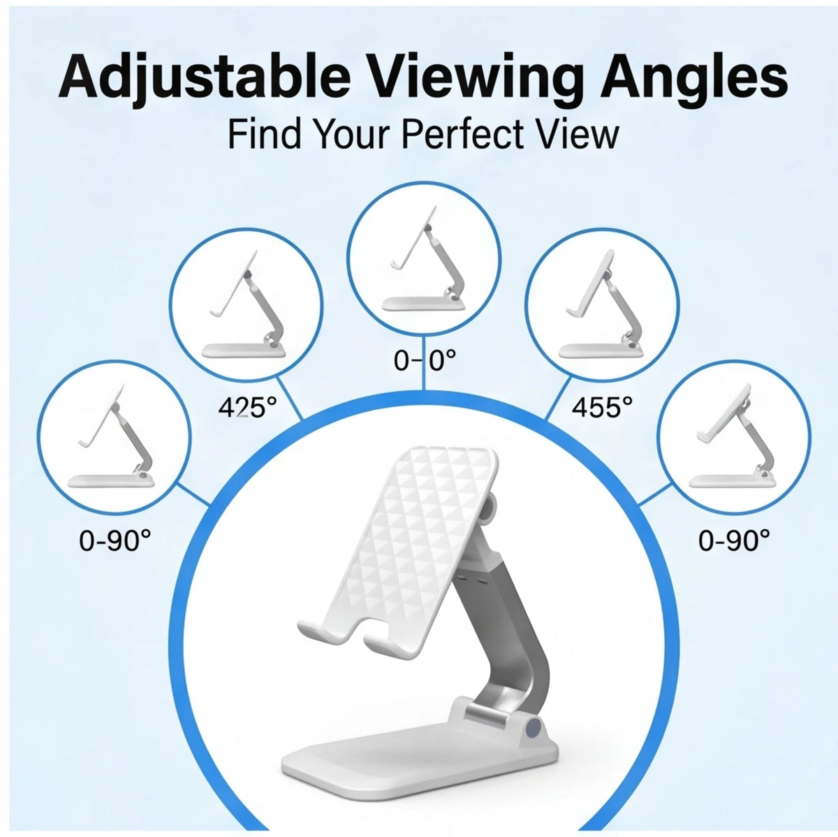 Universal Adjustable Phone & Tablet Stand for Desk