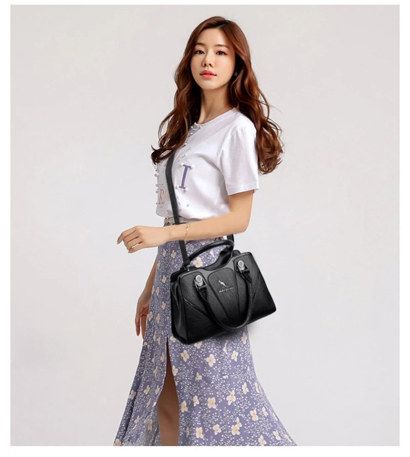 Classic Leather Crossbody Bag