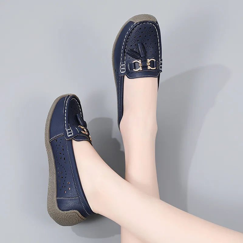 Round Toe Nurse Loafers – Soft Sole & Non-slip 2025
