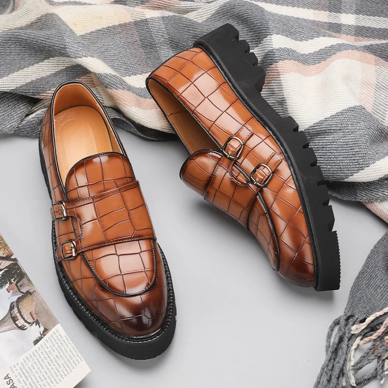 Men Platform Formal Leather Shoes