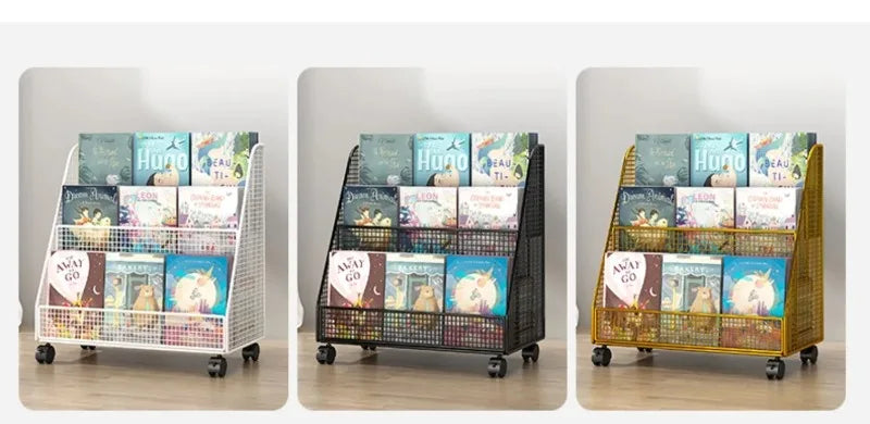 Kids Bookshelf Desk Organizer