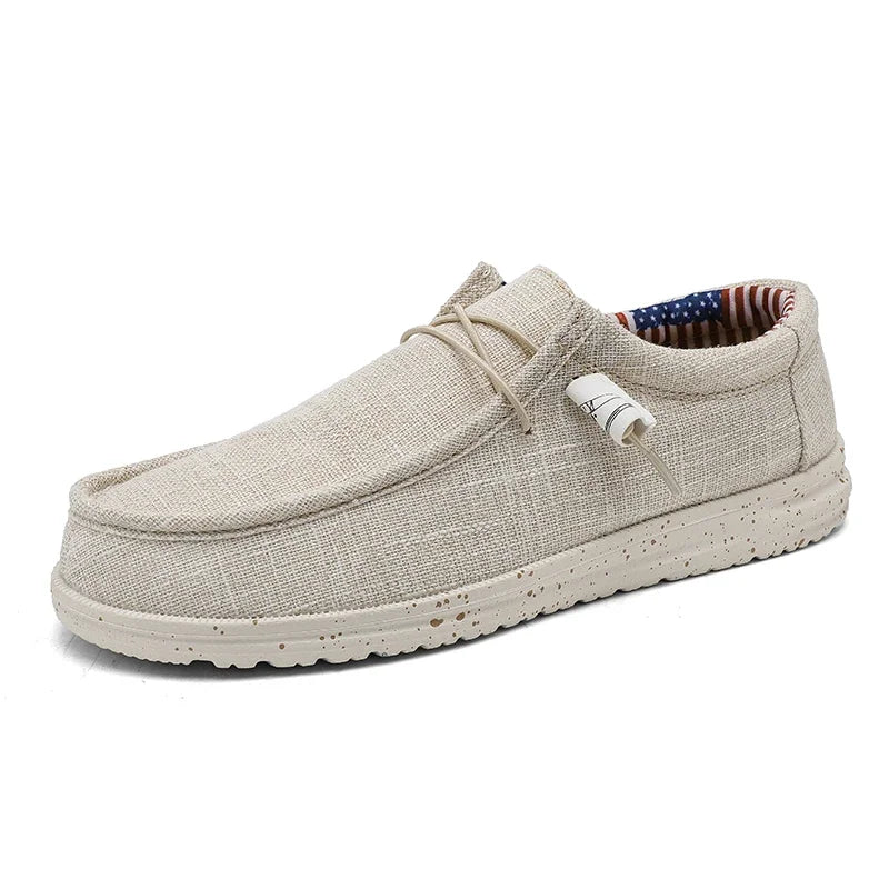 Men Casual Canvas Slip On Loafers