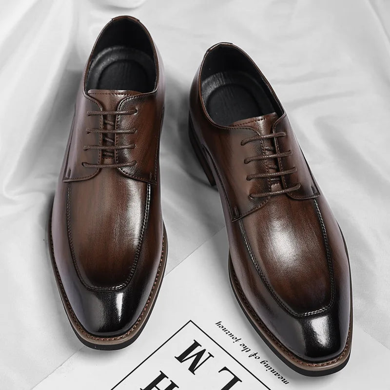 Men Large Size Leather Dress Shoes