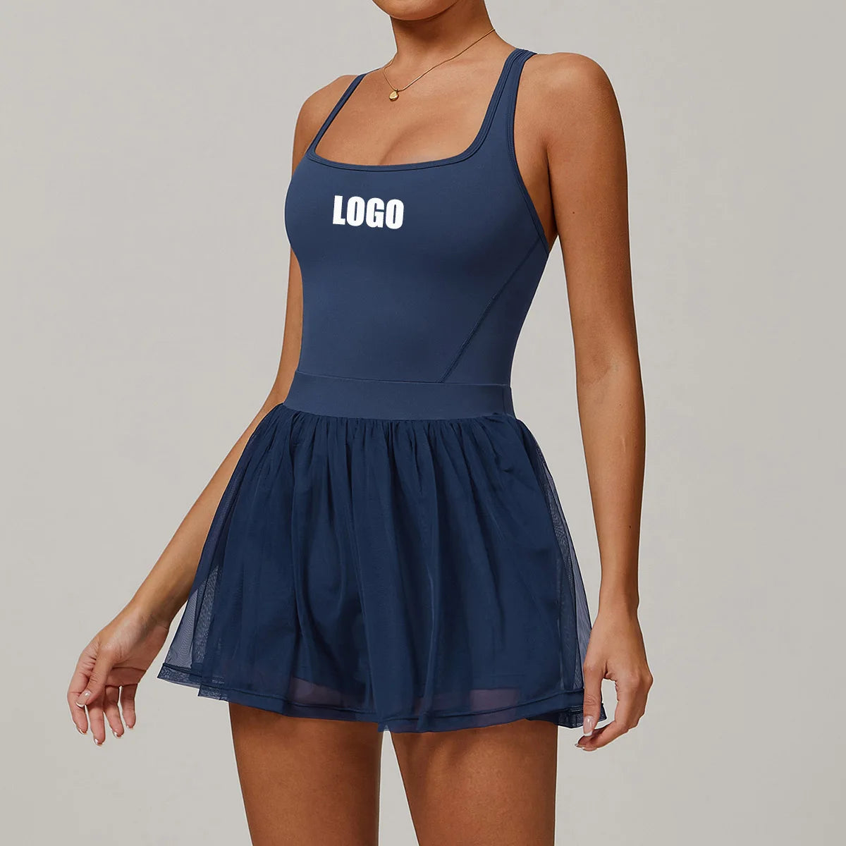 تنورة تنس نسائية شبكية قابلة للتنفس