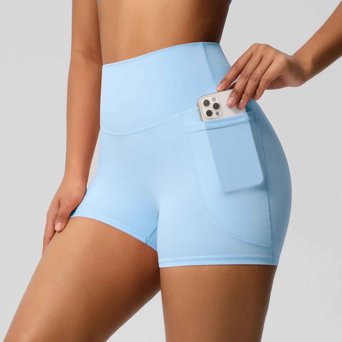 Women's Pocketed Fitness Yoga Shorts