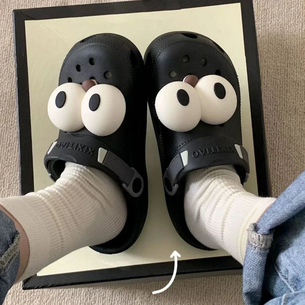 Women Funny Eye Shoe Charms Cute Accessories