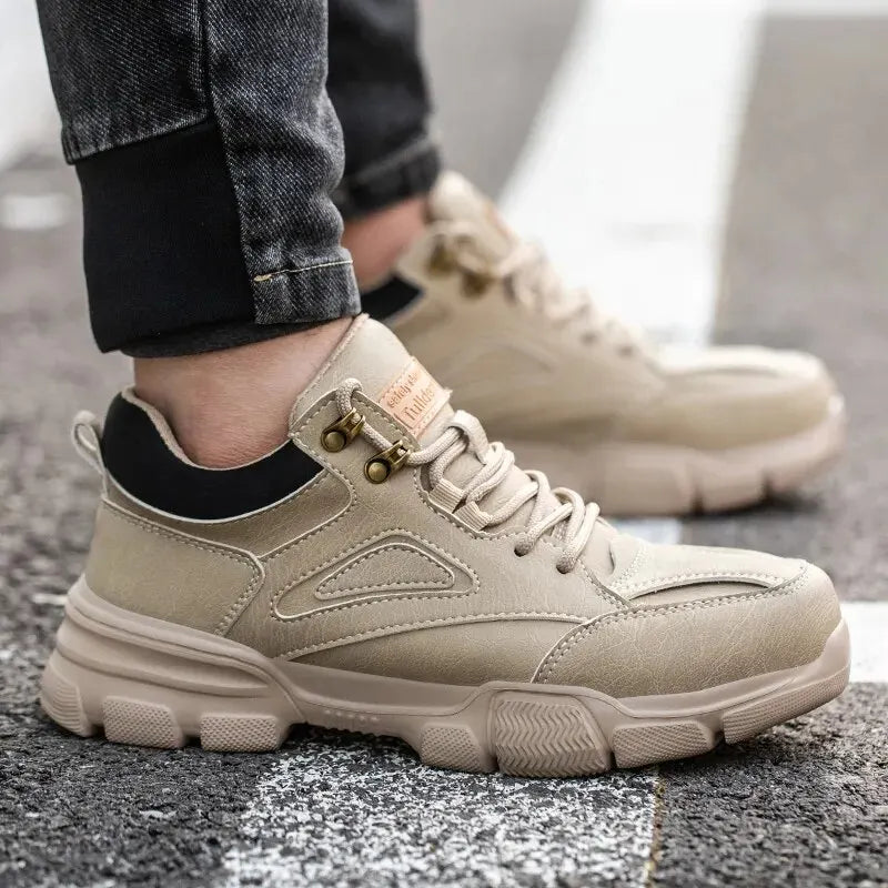 أحذية رياضية آمنة للعمل مصنوعة من أسلاك الفولاذ للرجال